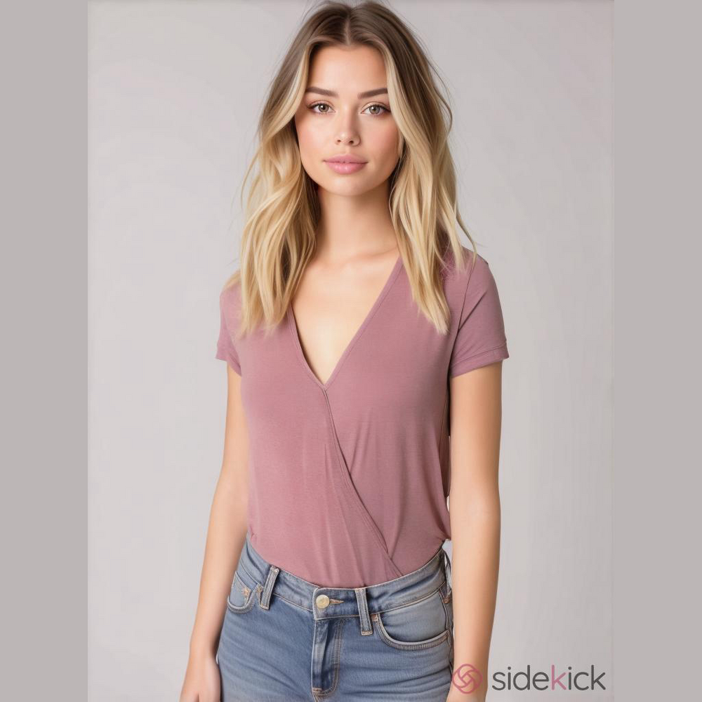 PINK ROSE •  Cross Over Top